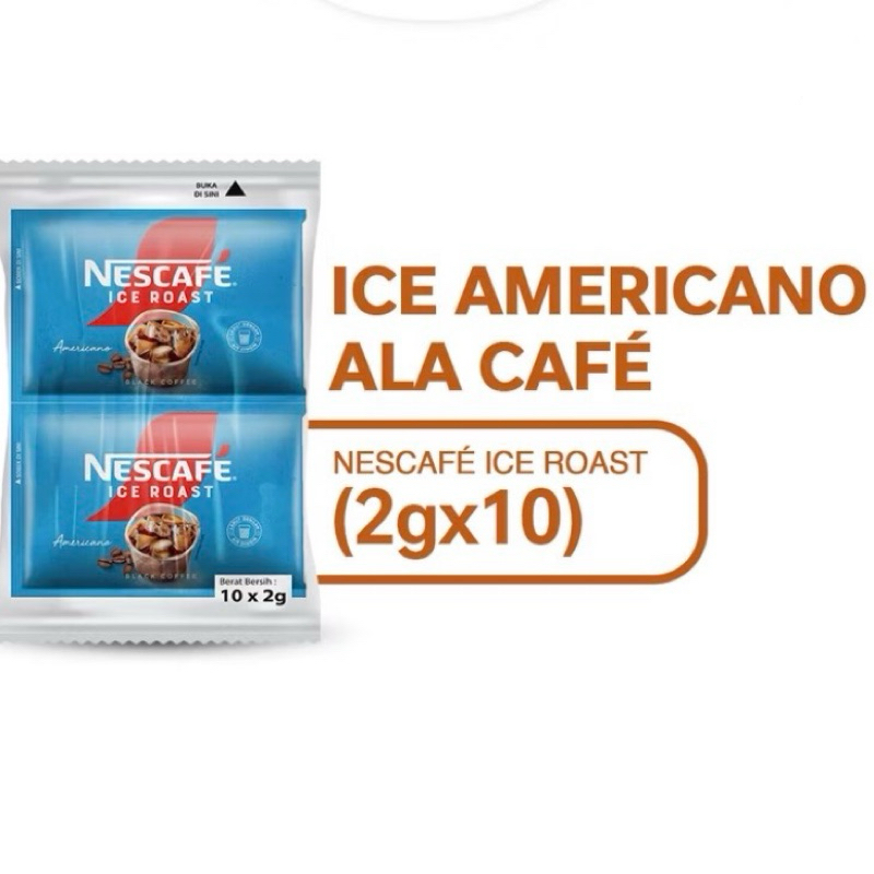 

Nescafe - Ice Roast Americano (2gx10) Instant ala Cafe