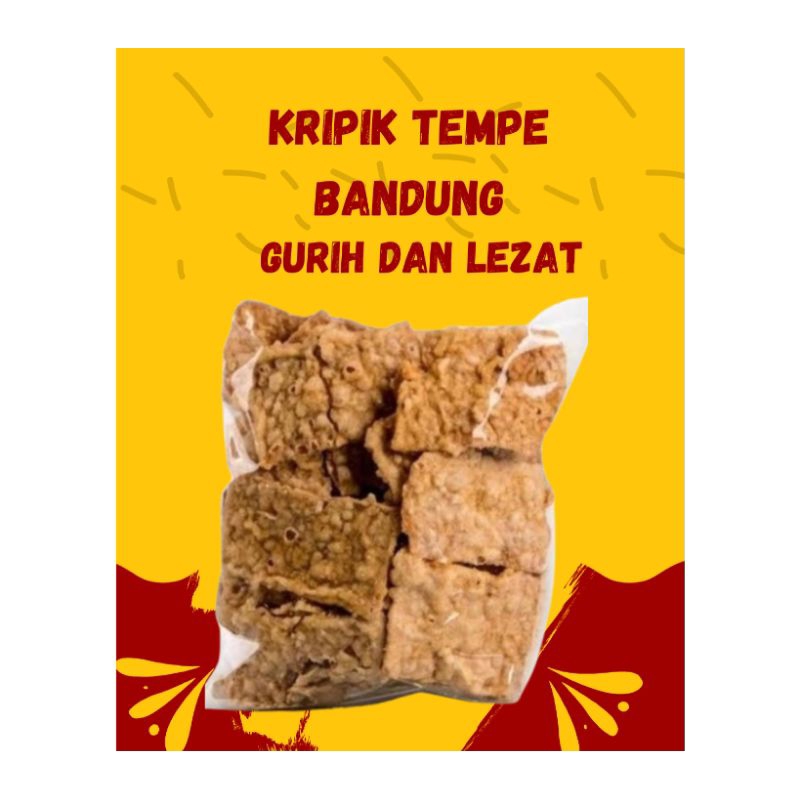 

100 gram Keripik Tempe Bandung Gurih Dan Lezat