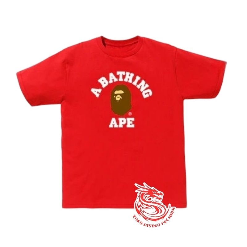 tshirt A bathing APE red origin