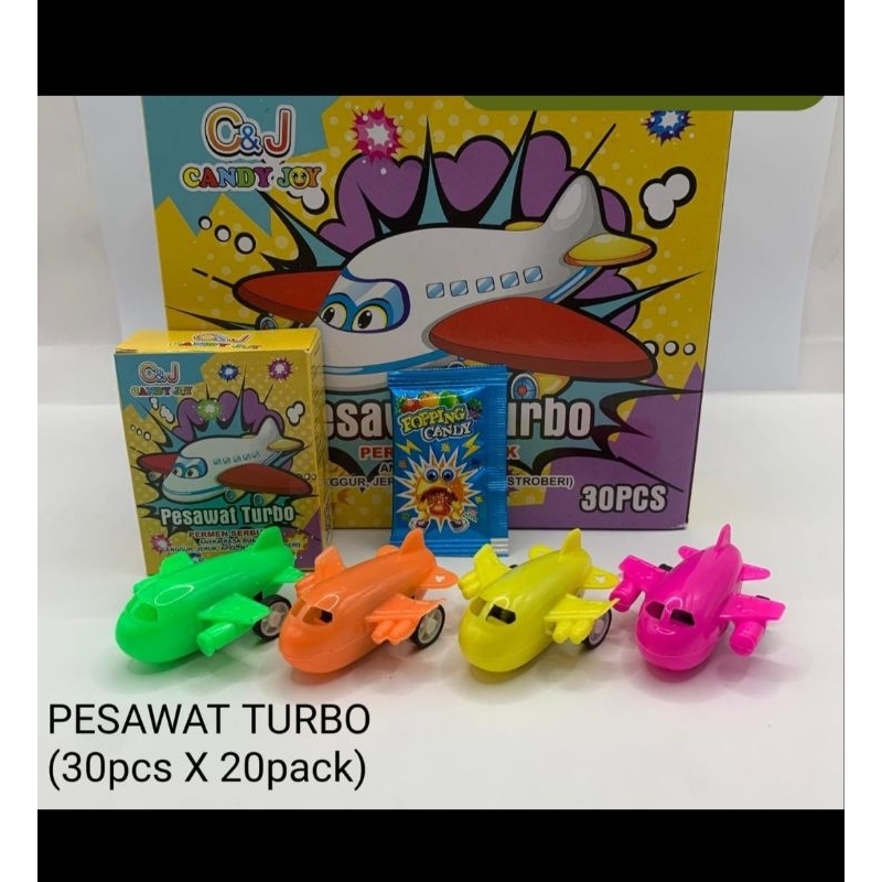 

Pesawat Turbo (30pcs X 20pack) C&J Candy Joy isi 30pcs