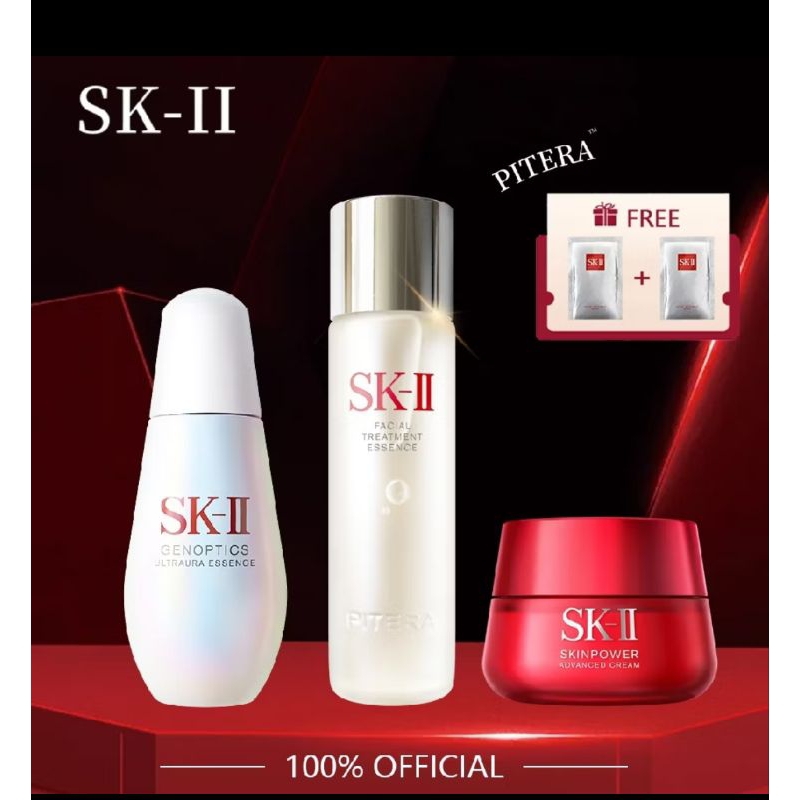 [New Sealed] SK II Cosmetic Bundle Hero Kit Official Treatment Essence Pitera Murah