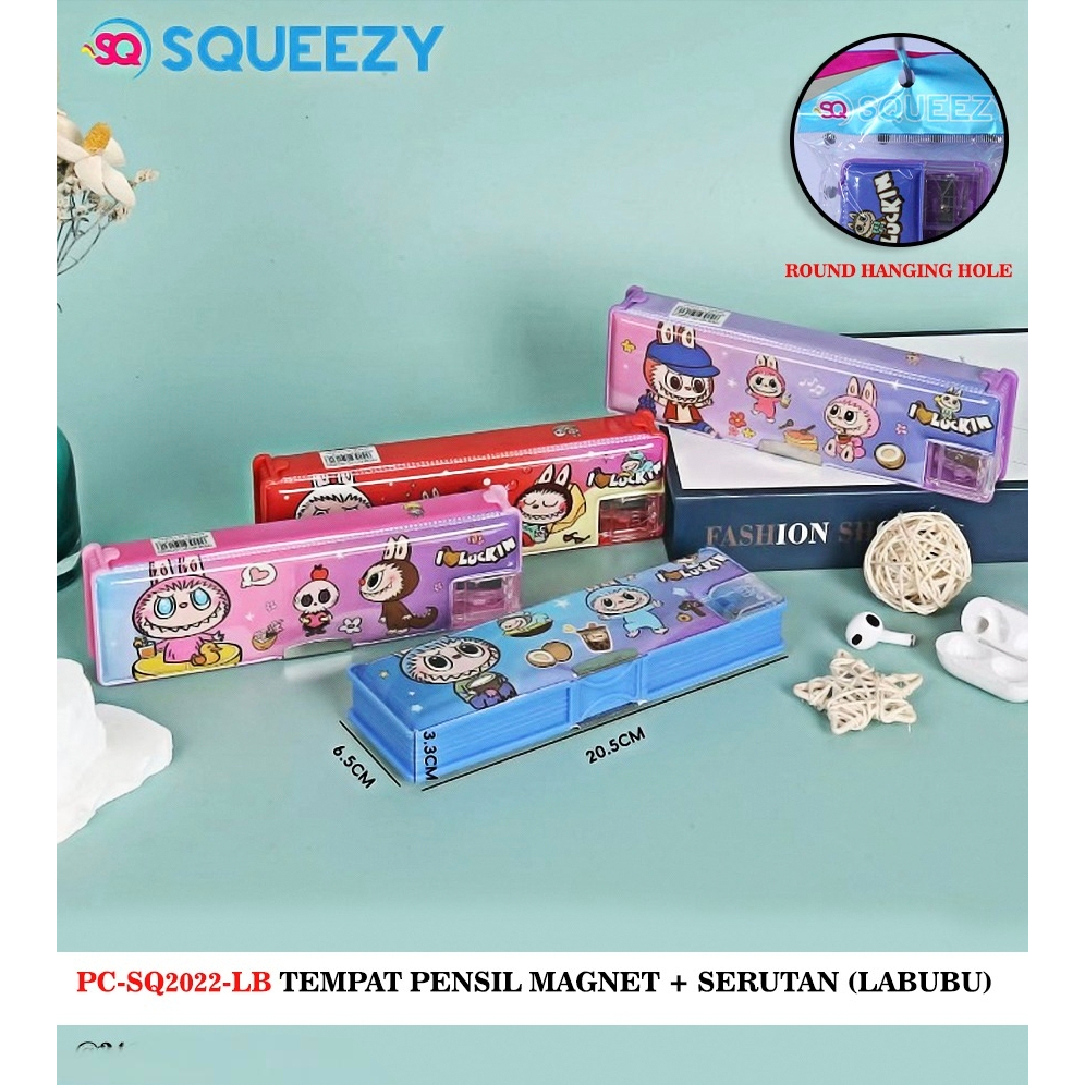 

Tempat Pensil Magnet Karakter + Serutan / Kotak Pensil PC-SQ2022LB