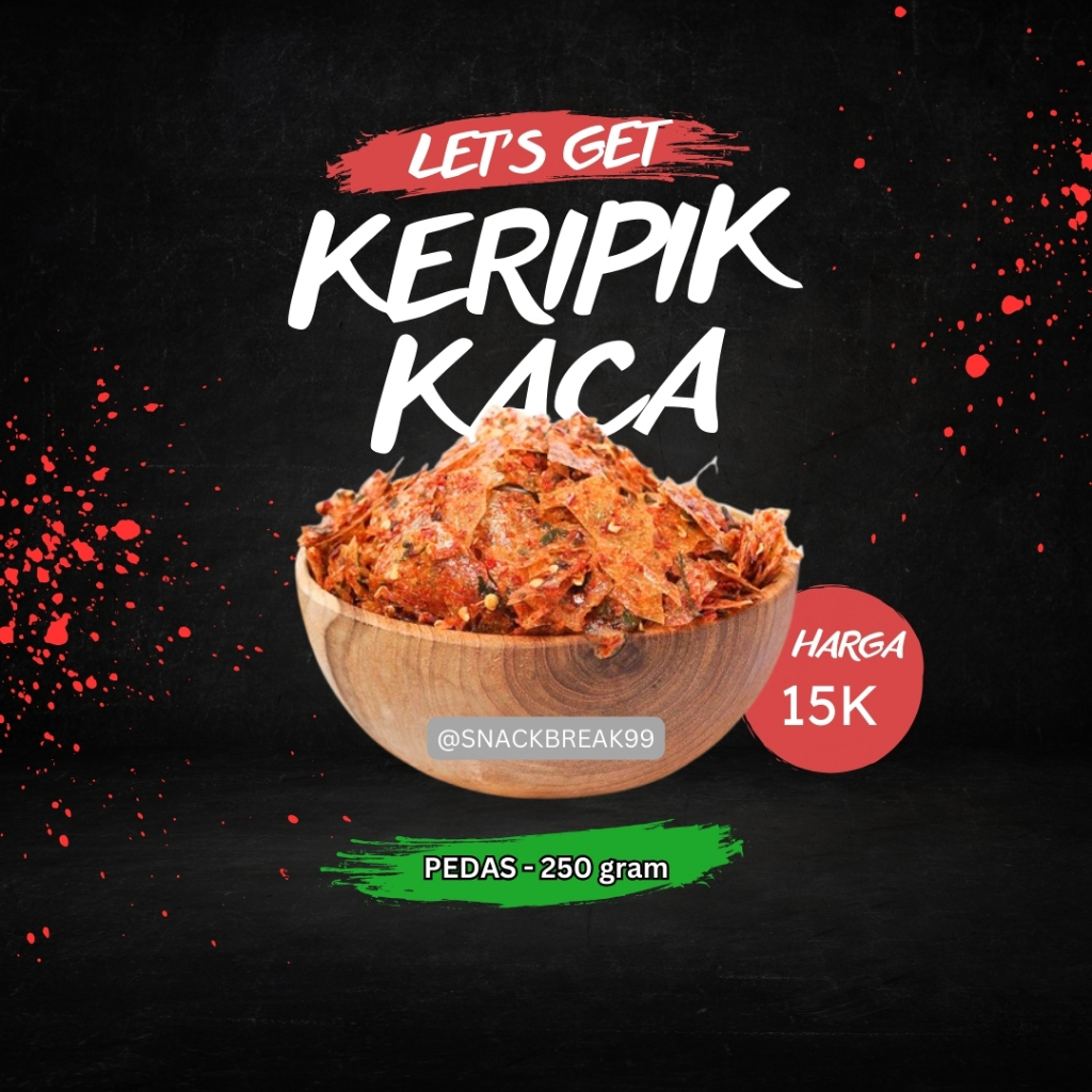 

Keripik Kaca Pedas 250 gram - Makanan Ringan