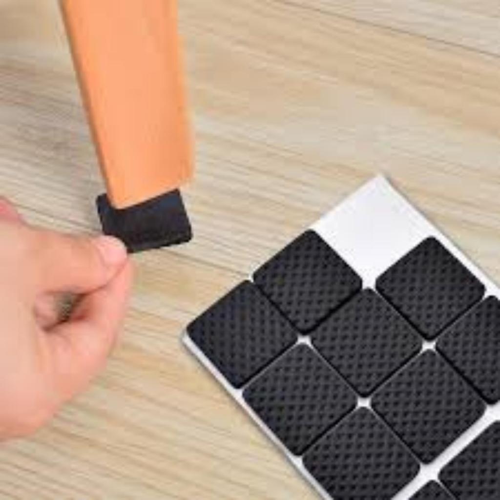 Alas Kaki Meja Kursi Karet Bulat & Kotak / Tatakan Kaki Furniture Felt Pads / Karet Ganjalan Kaki Ku