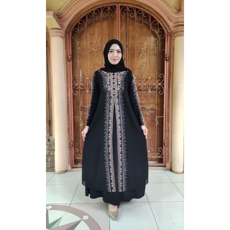 Abaya Turkey Arab Viral Terbaru Gamis Muslim Abaya Rompi