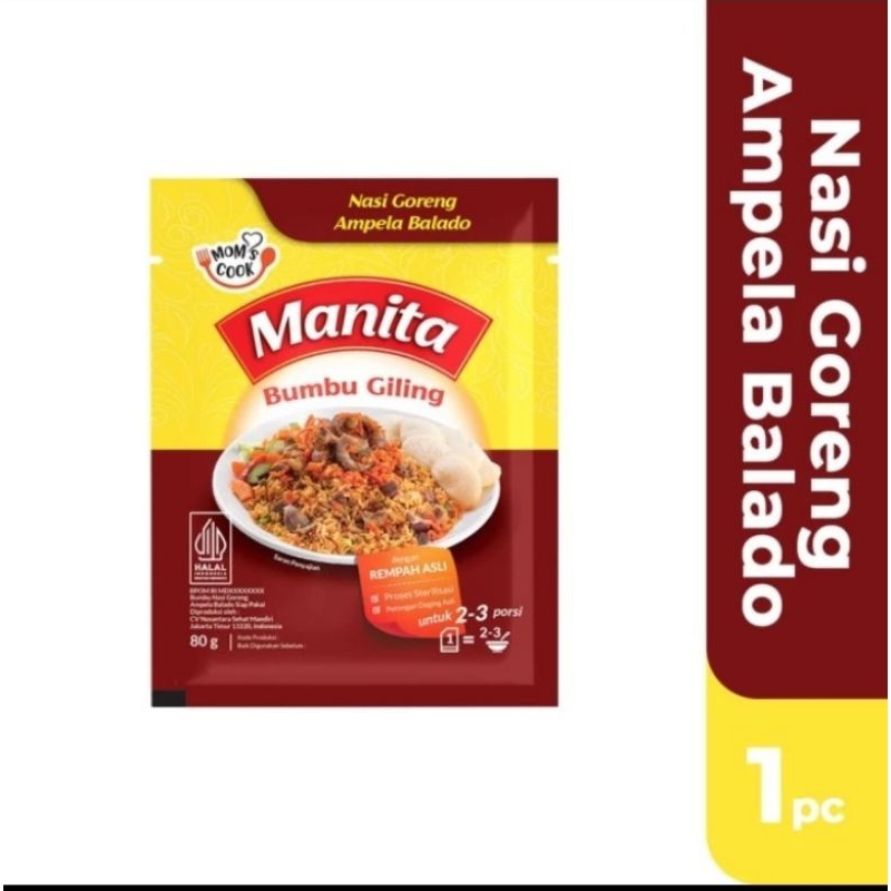

manita bumbu giling nasi goreng ampela balado 80 gram