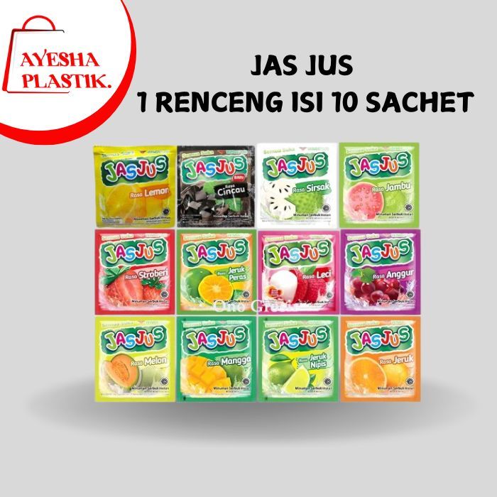 

jasjus rentengan berat netto 6gr isi 10pcs