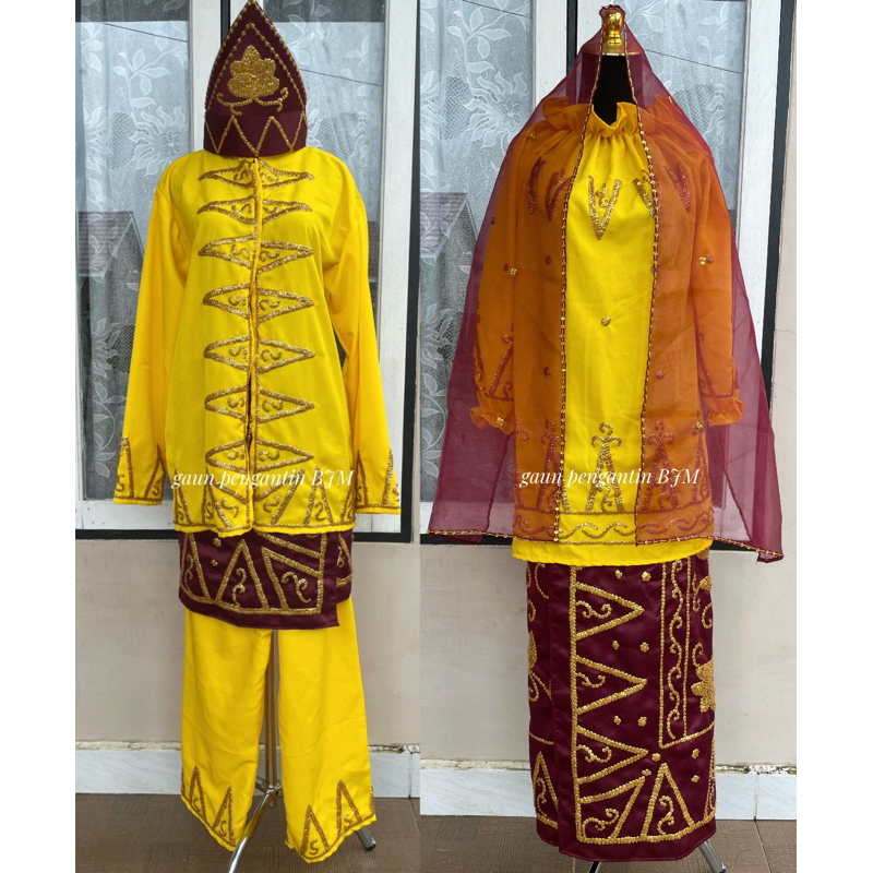 (Ready New) Baju Adat nanang galuh set sepasang Kalimantan Selatan