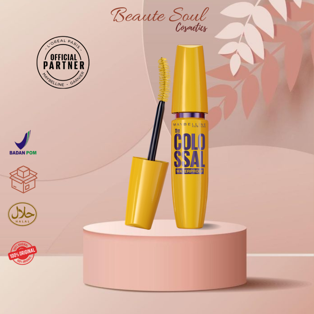 Maybelline MASCARA COLOSAL NEW YORK MASKARA  VOLUME WATERPROOF KUNING ~Beaute Soul~