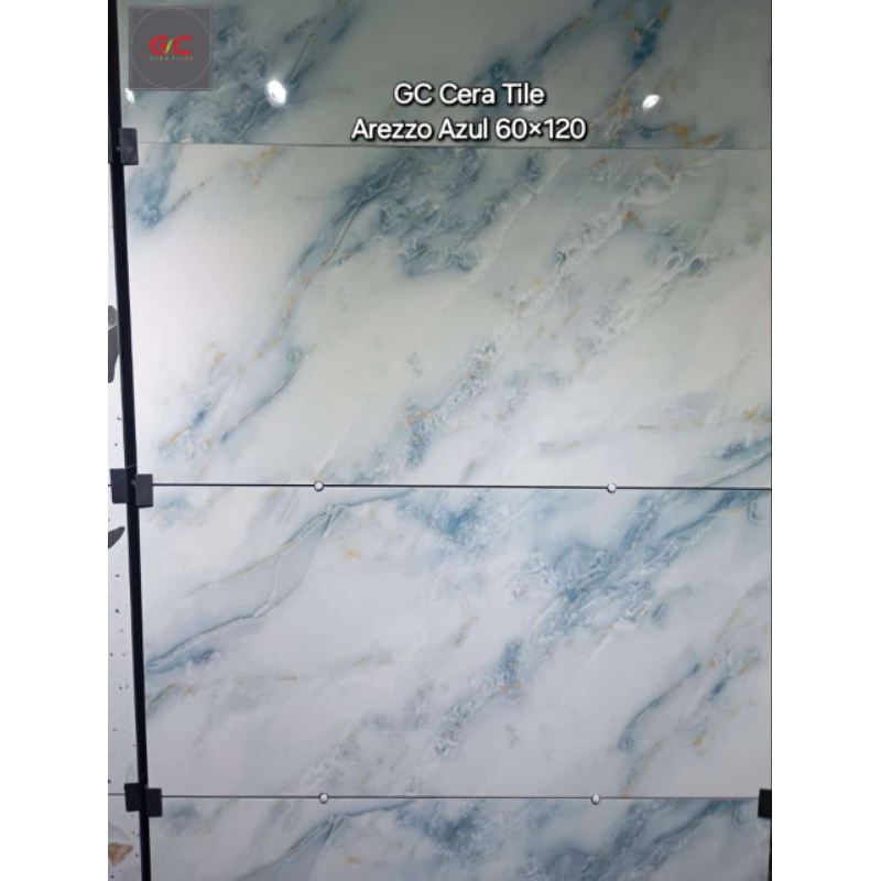 granit lantai arezo Azul 60x120 GC gress glazed Polished