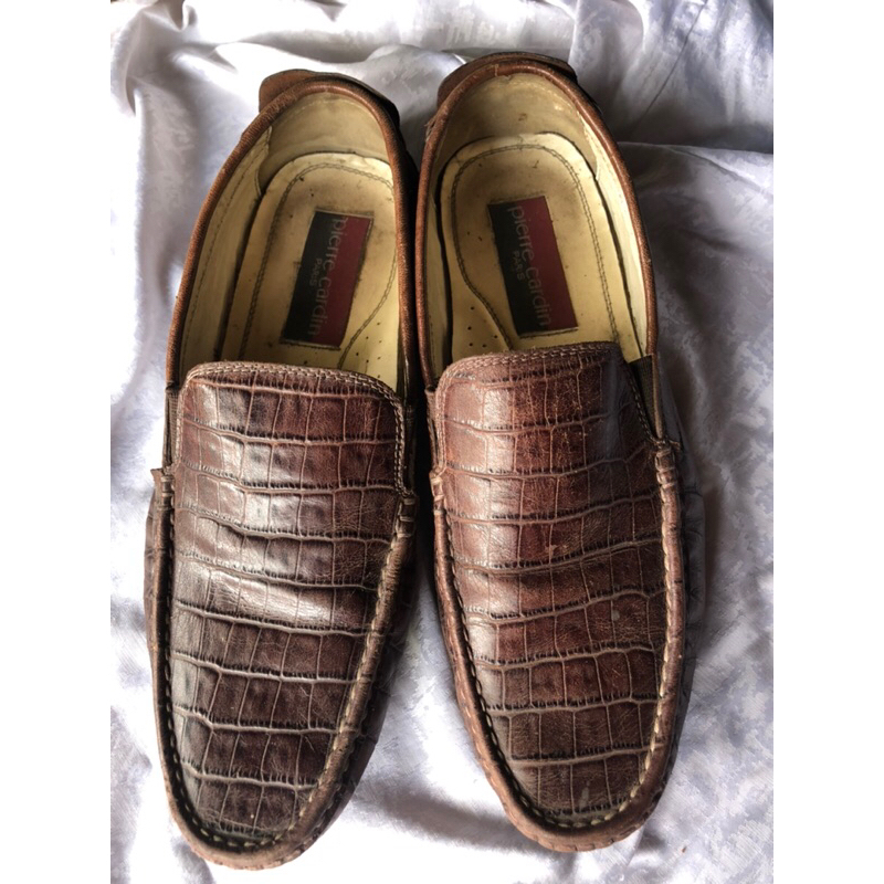 sepatu kulit buaya asli pierre cardin