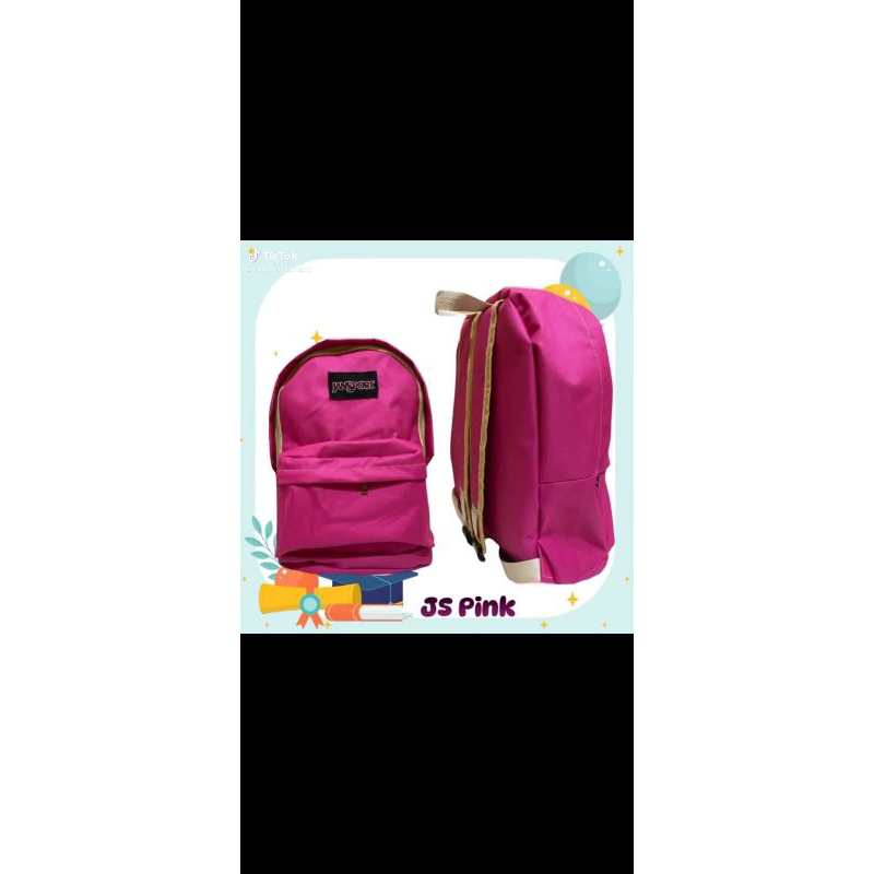 tas jansport viral anak sekolah SD SMP SMA  kekinian laki2  perempuan  js pink ,js jingga ,js hijau 