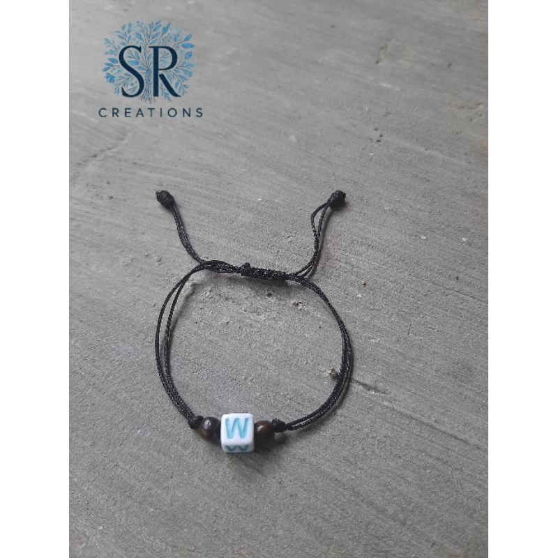 GELANG INISIAL NAMA + KAYU KOKKA | GELANG KOKKA | GELANG TALI