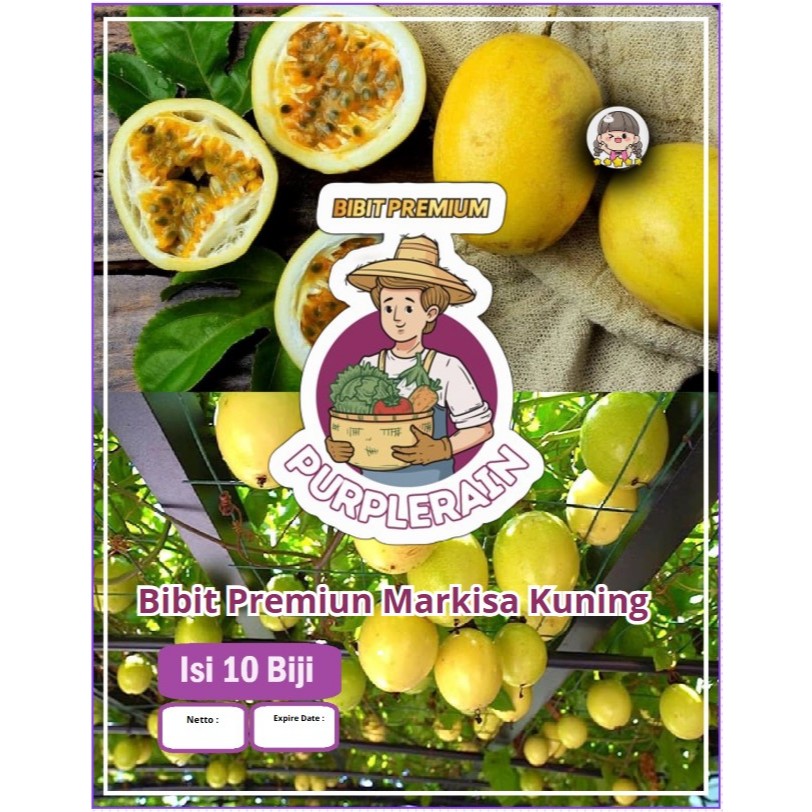 Bibit Premium Markisa Kuning |Benih Markisa Kuning