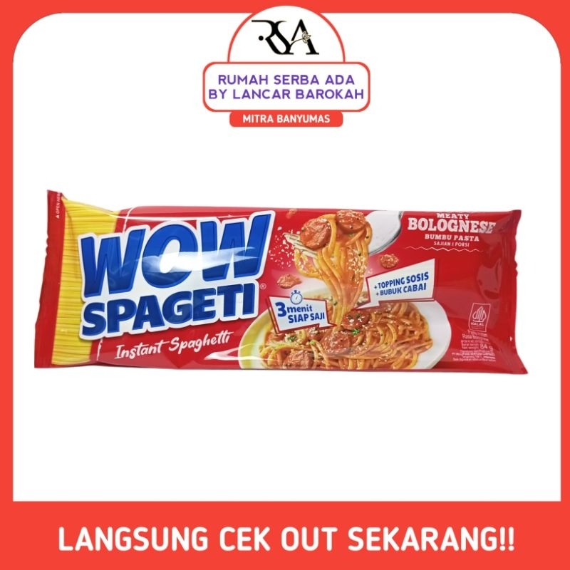 

Wow Spaghetti Instant rasa bolognese dan carbonara
