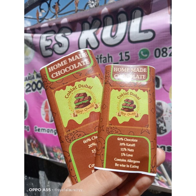 

Coklat Dubai isi original pistachio