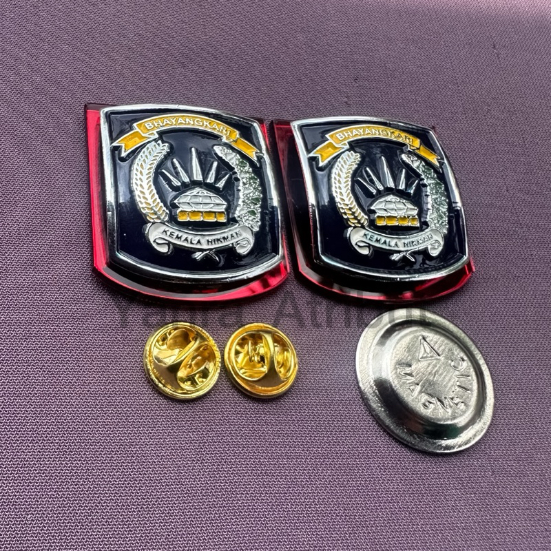 Pin Bhayangkari Terbaru Magnet Tebal Akrilik Polisi Polri