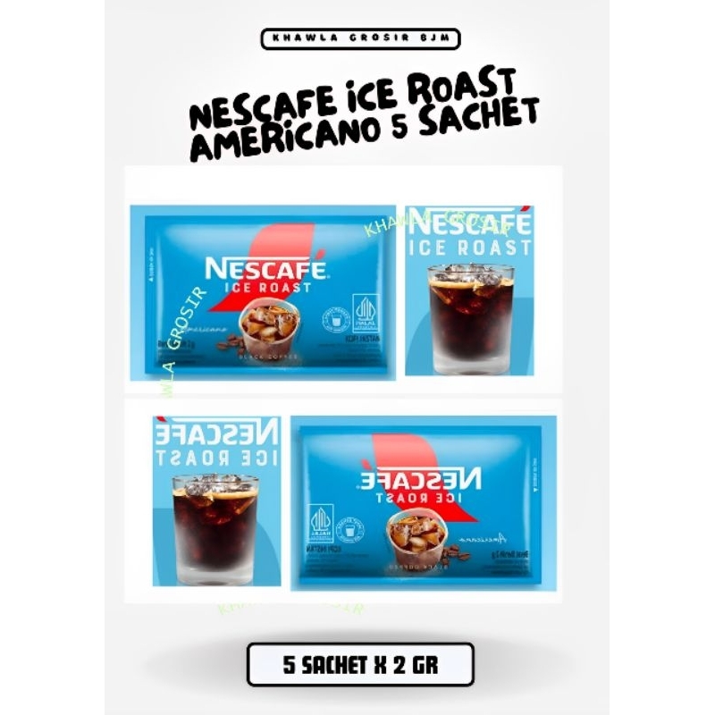 

KALSEL 5 SACHET NESCAFE ICE ROAST AMERICANO 5 X 2 GR