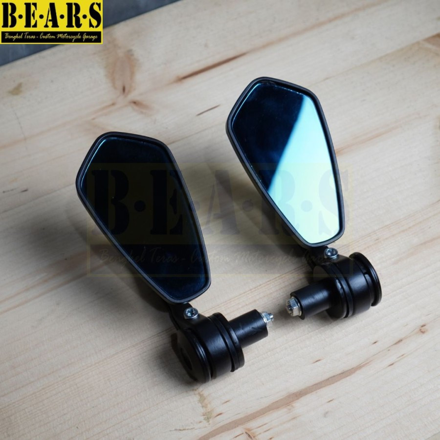 Spion Motor Oval Jalu End Bar Spion Tanduk Spion Stang Oval