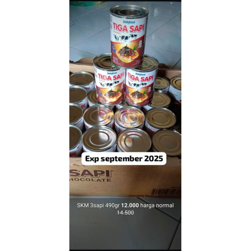 

SUSU TIGA SAPI 490GR (SISA COKLAT)