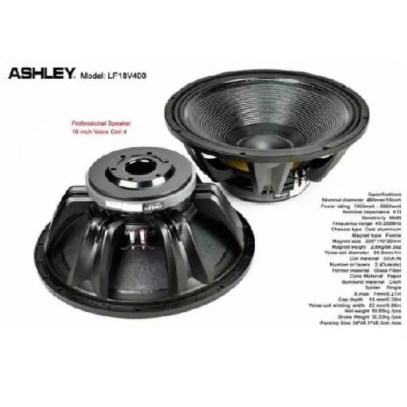 Speaker Ashley LF 18V400 / Ashley LF 18 V 400
