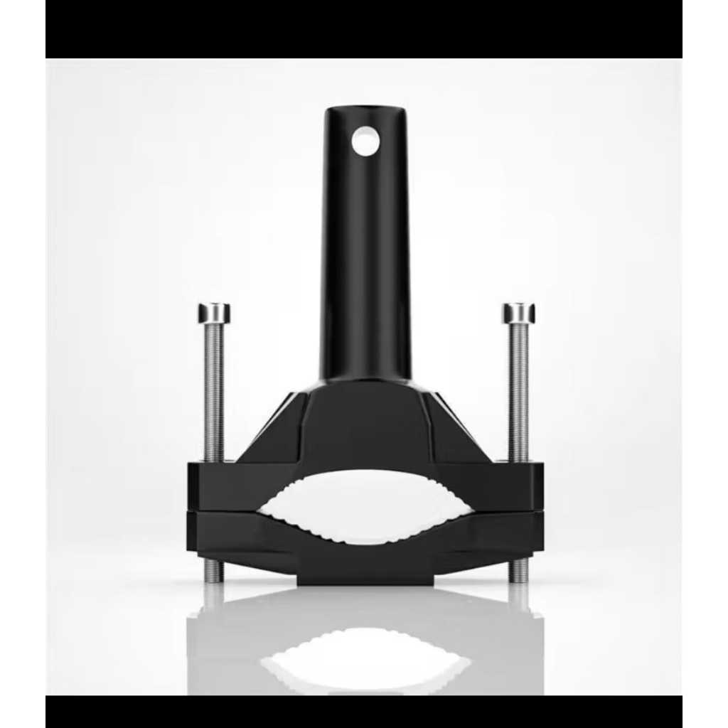 breket bracket lampu tembak model jepit as tabung shock depan motor universal alumunium super tebal 