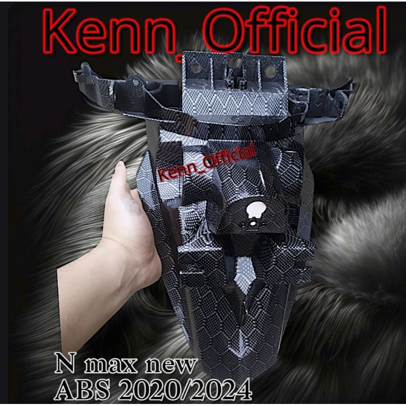 spakbor belakang sayap belakang nmax New ABS 2020-2024 carbon wtp HEXAGONAL