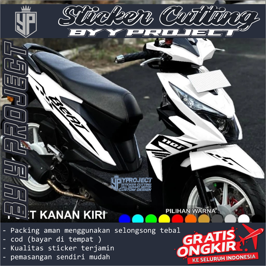 STRIPING BEAT NEW ESP 2017 2018 2019 CUTTING STICKER cutting sticker motor beat striping cutting bea