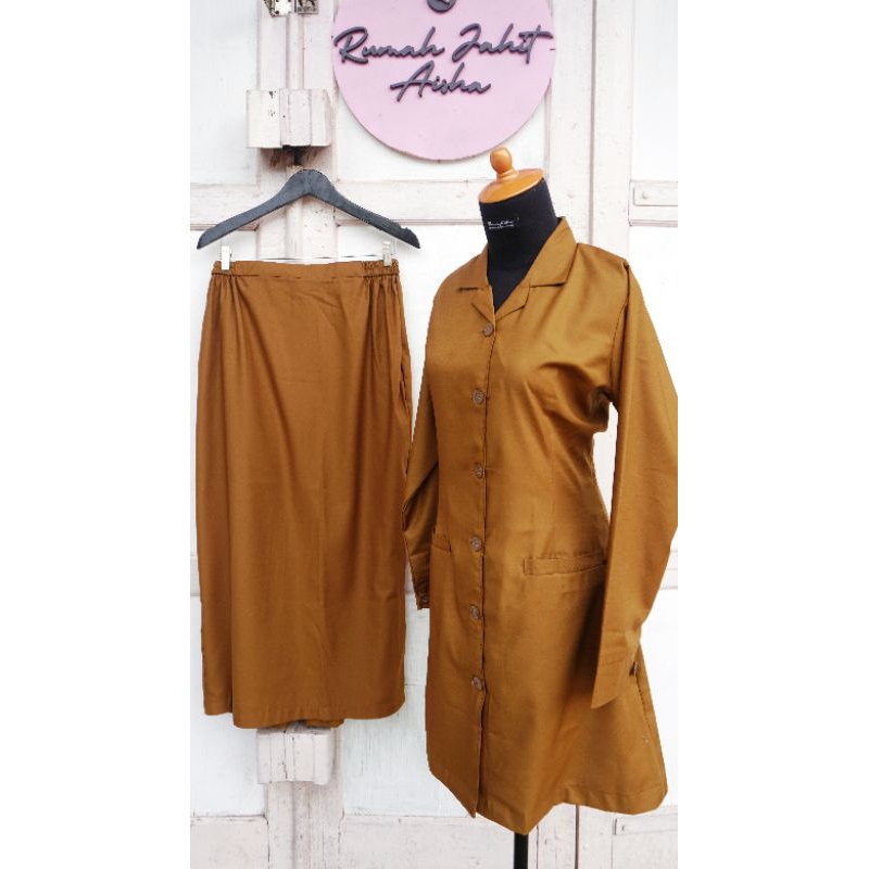 Set Rok & Tunik Khaki/PDH (3) | Rumah Aisha