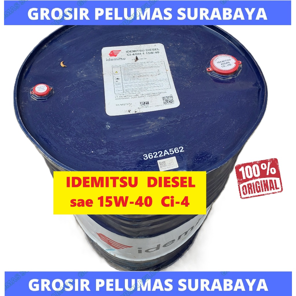 ORIGINAL IDEMITSU Diesel sae 15W-40 Api CI-4 DRUM Oli diesel sae 15w/40 15W 40 Asli