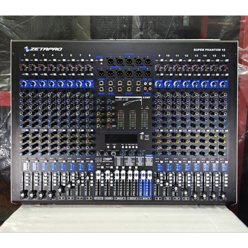 Mixer 16 Channel ZETAPRO SUPER PHANTOM 16 Origanal zetapro
