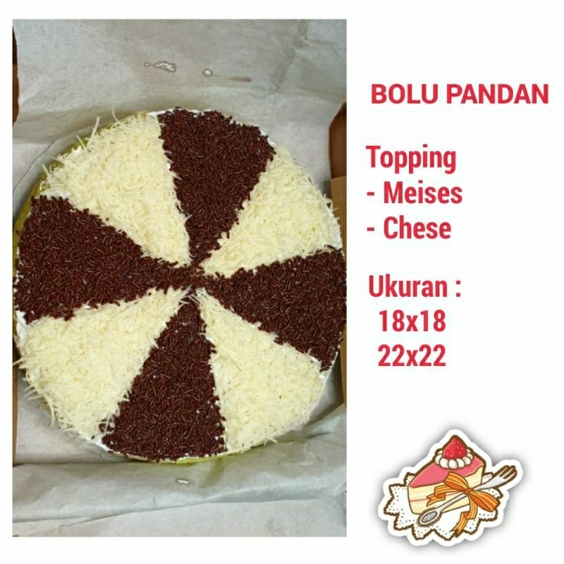 

BOLU PANDAN PREMIUM dengan TOPPING