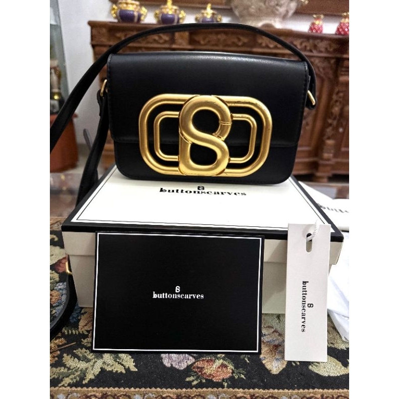 Tas preloved Buttonscarves Briana Bag Black