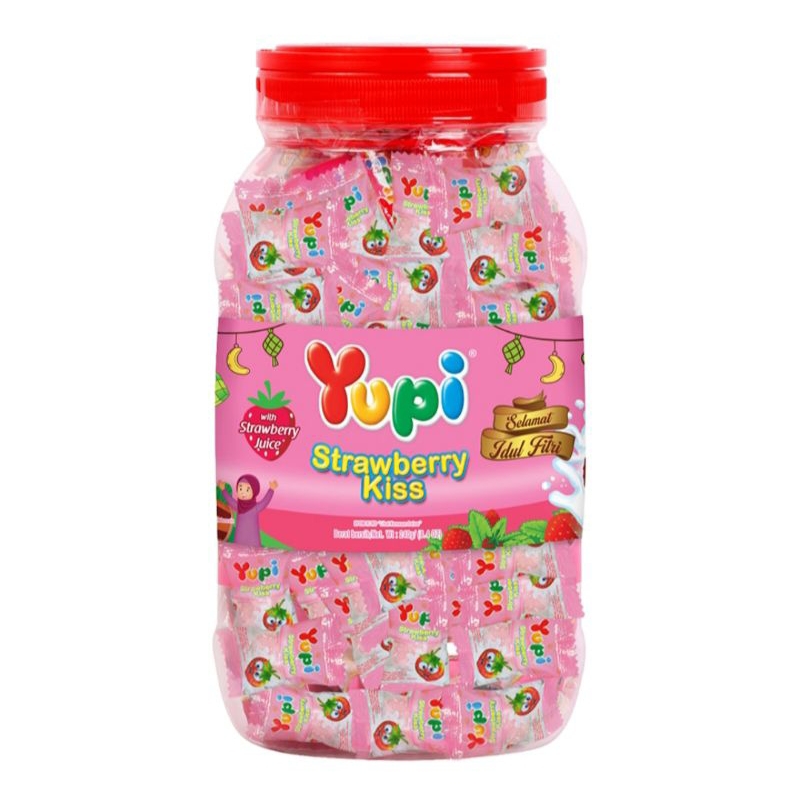 

Yupi Gummy Candies Stroberi Kiss Toples 240 g