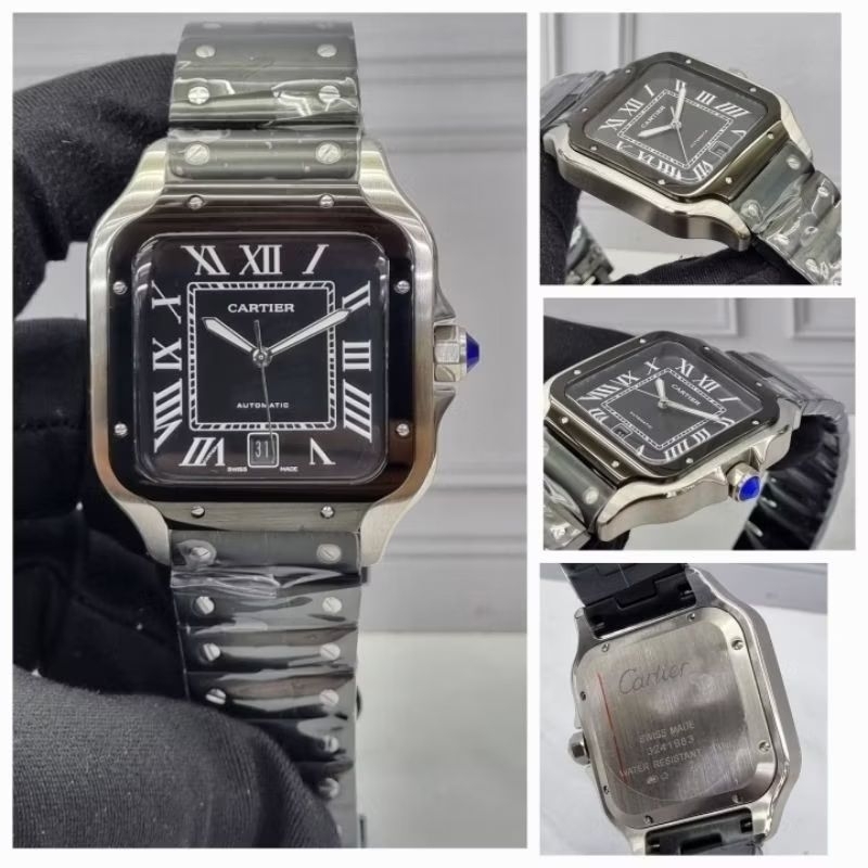 JAM TANGAN COWOK CARTIER SANTOS AUTOMATIC PREMIUM AAA