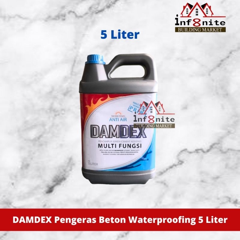Damdex 5 Liter Pengeras Beton Waterproofing Anti Air Perekat Penambal Bocor