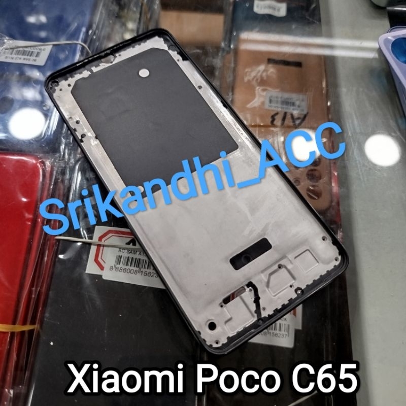 Frame tulang tengah Xiaomi Poco C65 Tulang lcd tatakan mesin