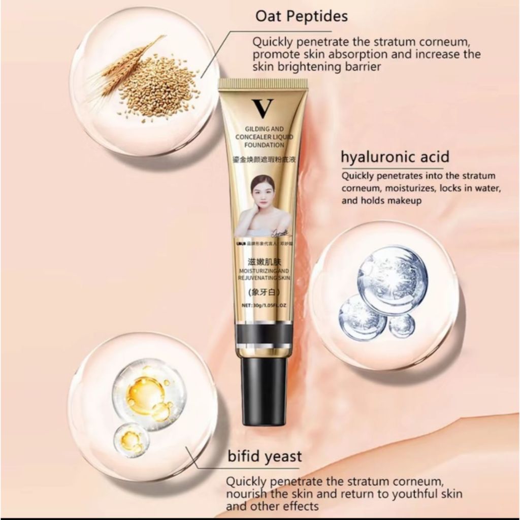 FV Liquid Foundation Concealer  100% Original khusus Untuk Meremajakan Wajah, membuat kulit glowing,