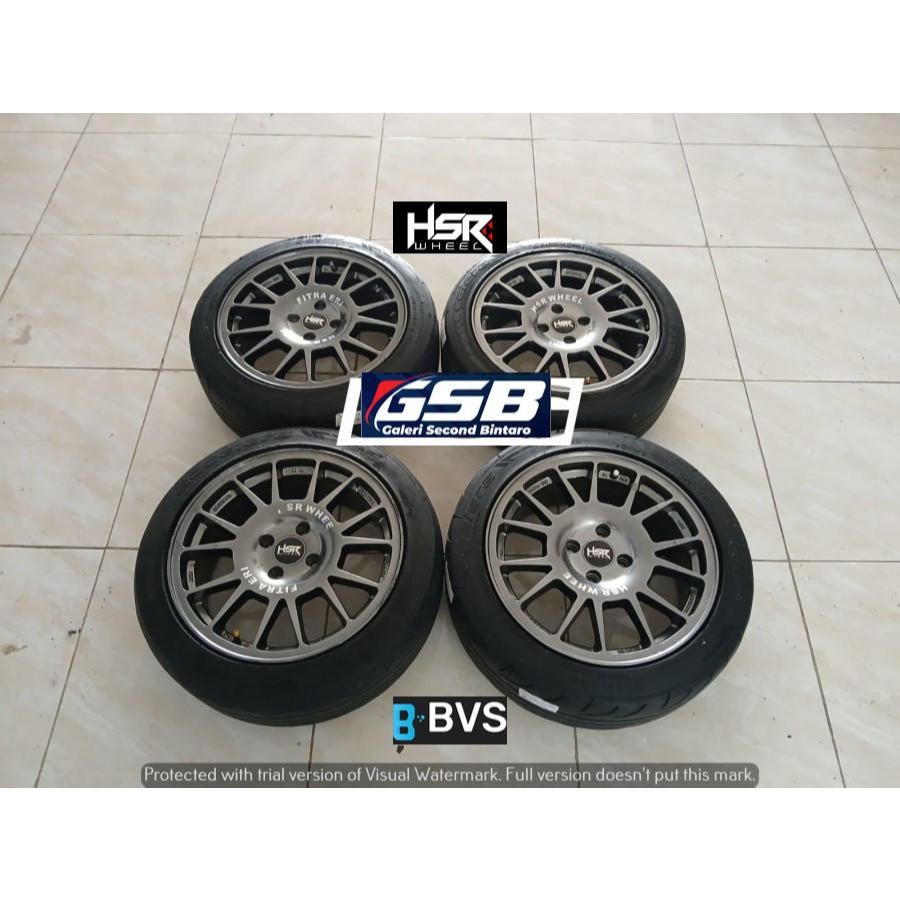 Velg model FE02 HSR R16X7 4X100 ET42 HYPER BLACK Pnp ke jazz,mobilio,freed (VELG ONLY BAN BONUS)