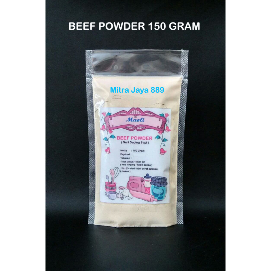 

Beef Powder 150 gram / Sari Daging sapi HALAL / Beef Seasoning Powder / Bumbu Ekstrak Daging sapi