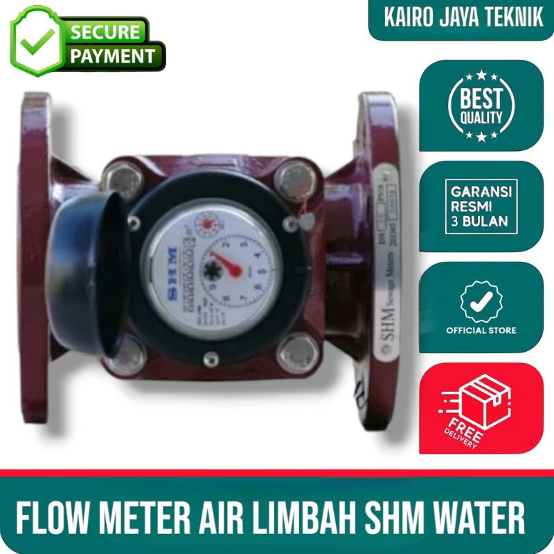 Flow Meter Air Kotor SHM 2" Flow Meter Air Limbah SHM Size 2" 50mm