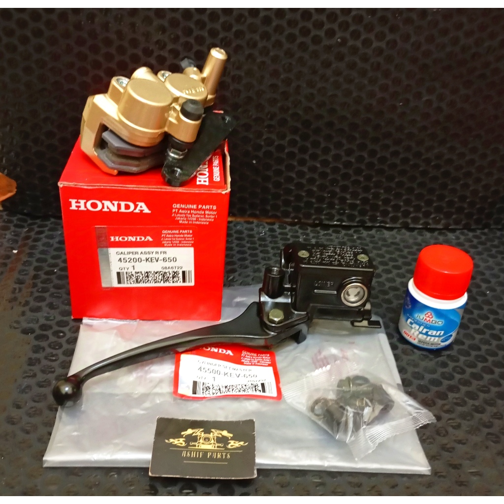 Master Rem Atas Assy Set Kaliper Rem Depan Supra X Lama Supra Fit Supra X 125 Revo Lama KEV Set Miny