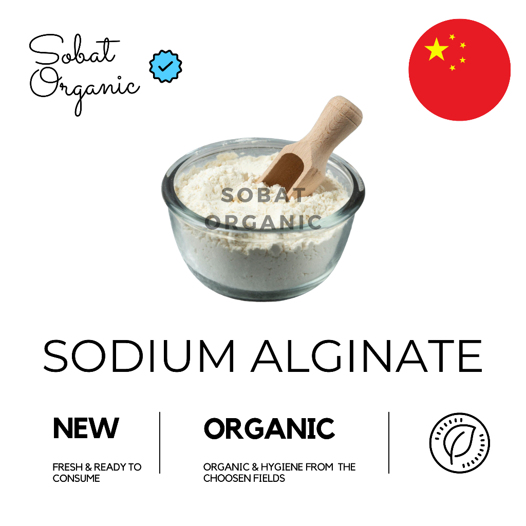 

Sodium Alginate Food Grade Alginat China SFC Natrium Alginat 100 gr