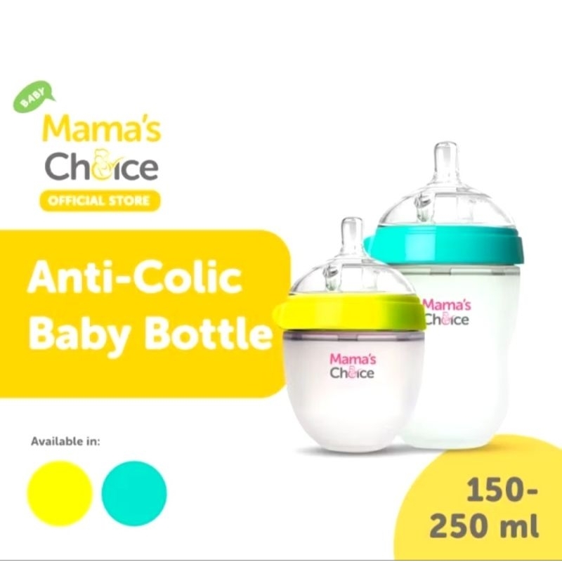 NEW Mama's Choice Anti-Colic Baby Bottle 150-250 ml (Dot Tengah)