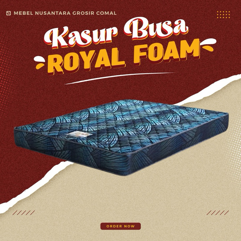 Kasur Busa Royal Foam Tebal 30 Cm [Dikirim menggunakan kendaraan Pribadi]