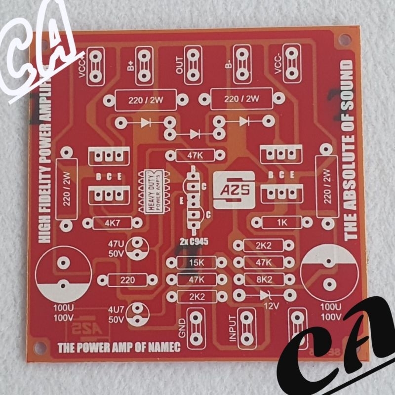 PCB NAMEC THE POWER AMP OF NAMEC PA-061