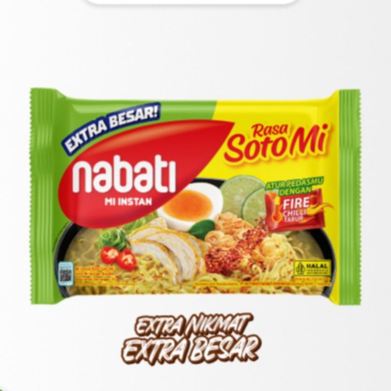 

Nabati Mi Instan Kuah Mi Soto 75g