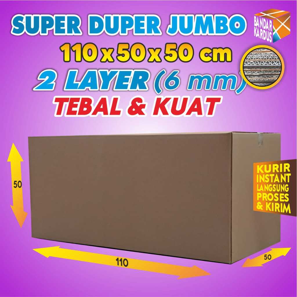 

Kardus Besar Pindahan Dus Kotak Packaging Packing Paking Penyimpanan Bekas Box 110x50x50 Serbaguna K902