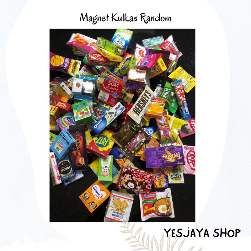 (+Freebies) Magnet Kulkas Miniatur / Miniatur Snack / Magnet Miniatur Lucu / Magnet kulkas grosir