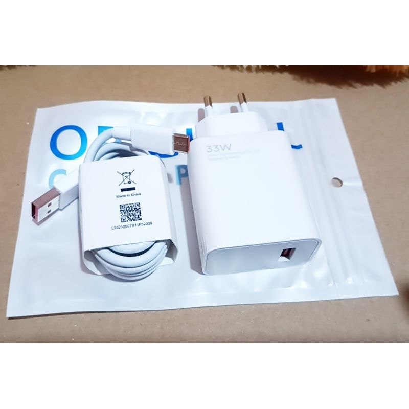 CHARGER XIAOMI TURBO 33W REDMI NOTE 10S ORIGINAL 100%DESIMAL FAST